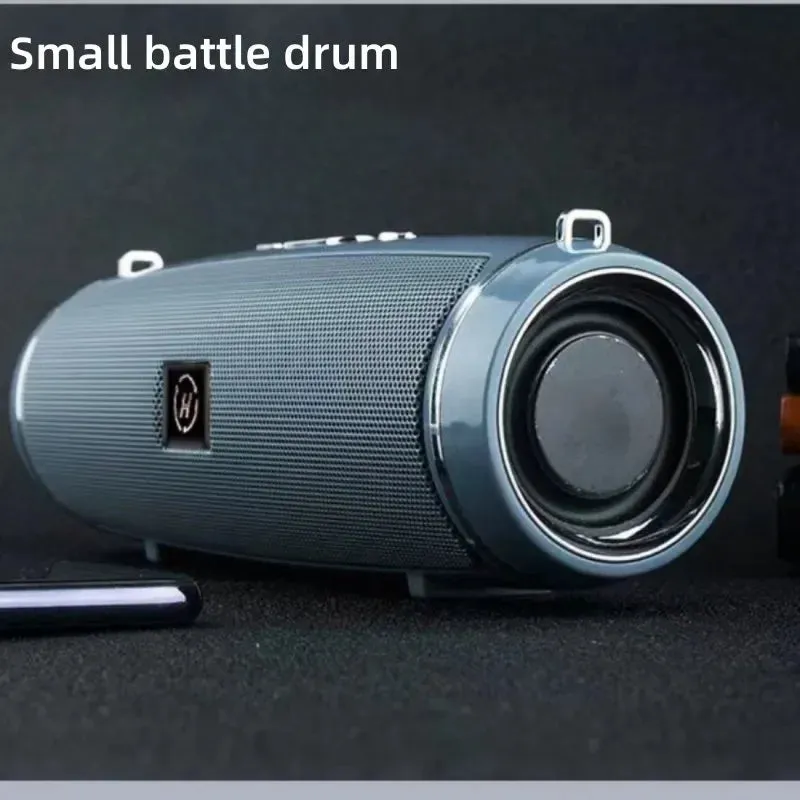 200W Portable Bluetooth Speaker - IPX7 Waterproof Outdoor HiFi Pillar Subwoofer with FM Radio & TF Card Boom Box