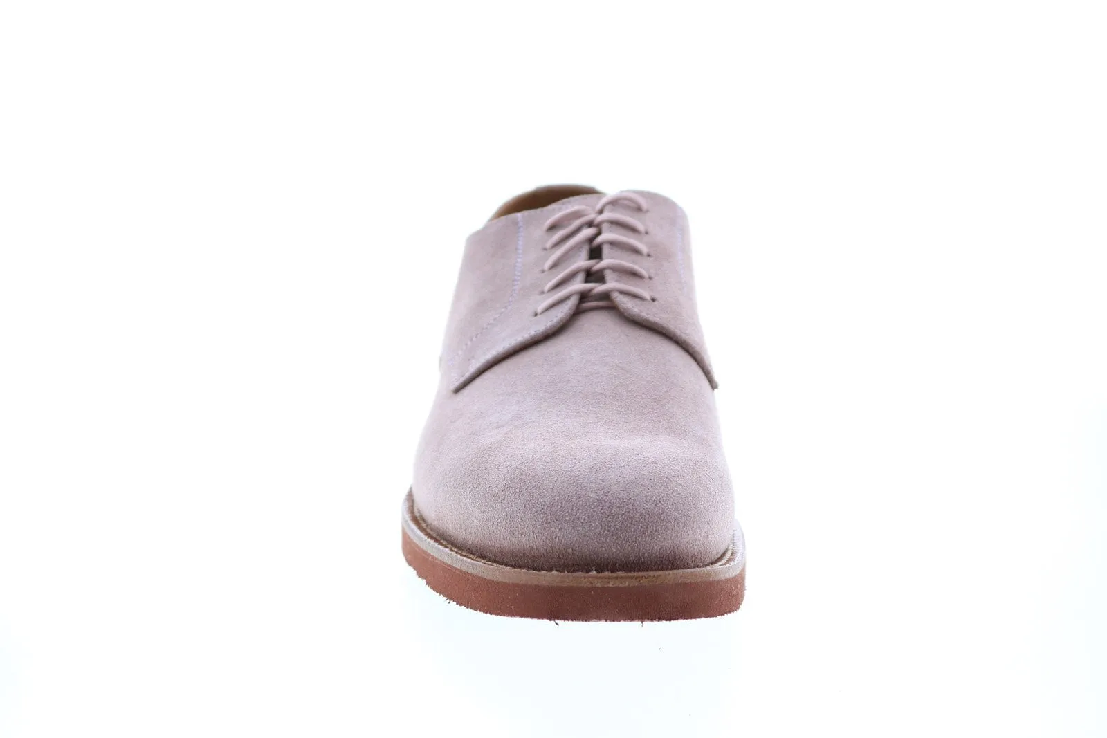 Aquatalia Neal Suede 34M0872-BUS Mens Pink Oxfords & Lace Ups Plain Toe Shoes