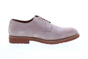 Aquatalia Neal Suede 34M0872-BUS Mens Pink Oxfords & Lace Ups Plain Toe Shoes