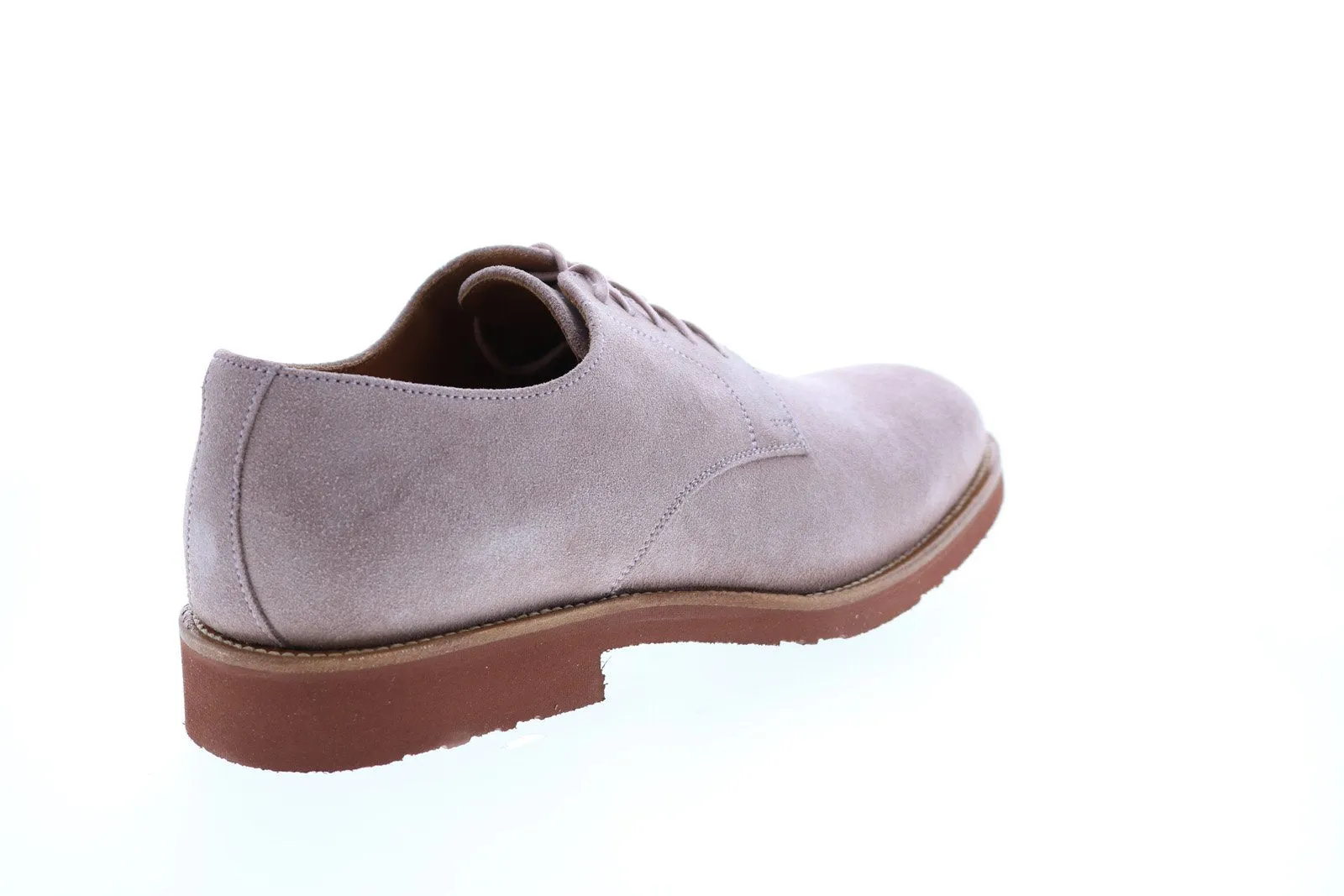 Aquatalia Neal Suede 34M0872-BUS Mens Pink Oxfords & Lace Ups Plain Toe Shoes