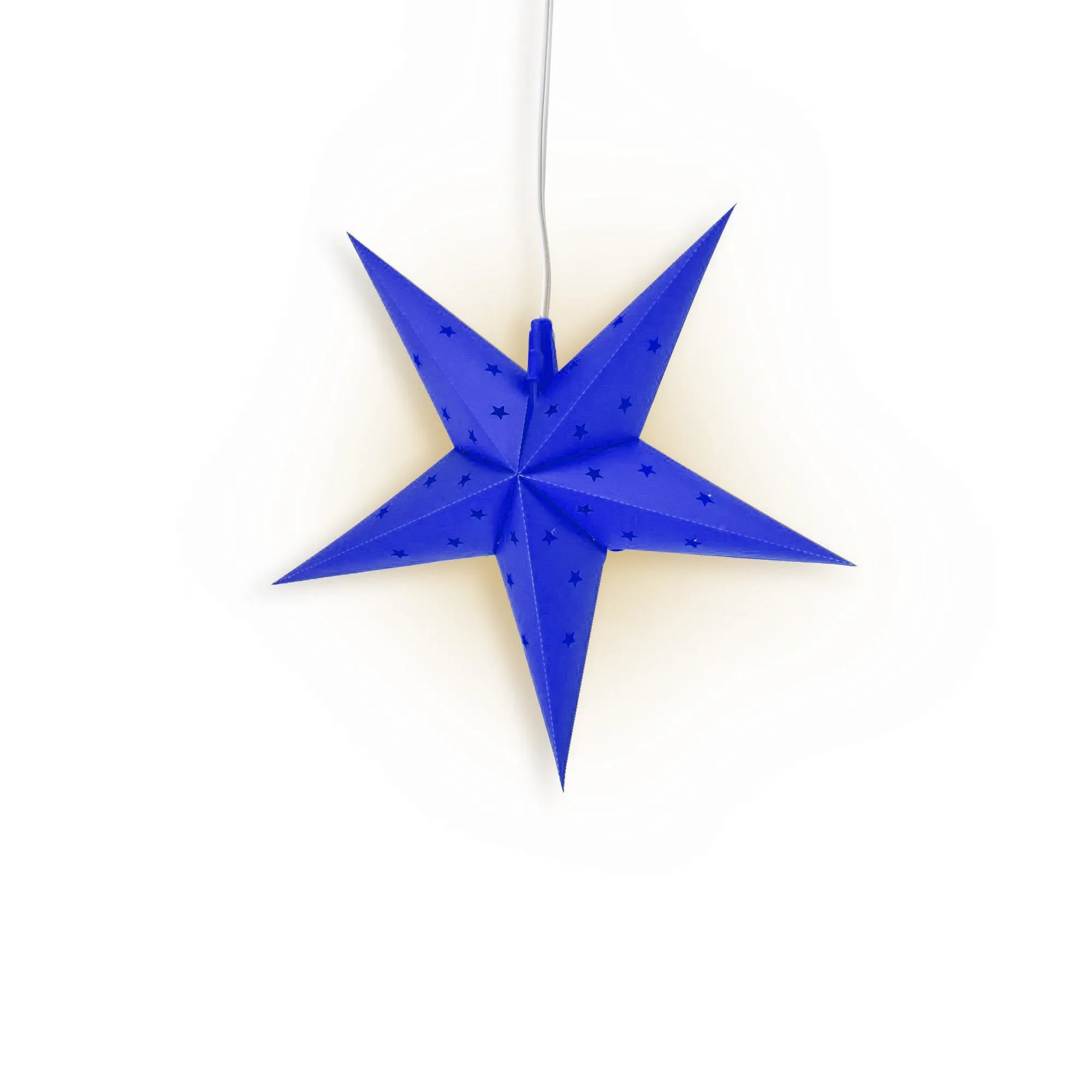 BLOWOUT 12" Dark Blue Weatherproof Star Lantern Lamp, Hanging Decoration