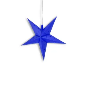 BLOWOUT 12" Dark Blue Weatherproof Star Lantern Lamp, Hanging Decoration