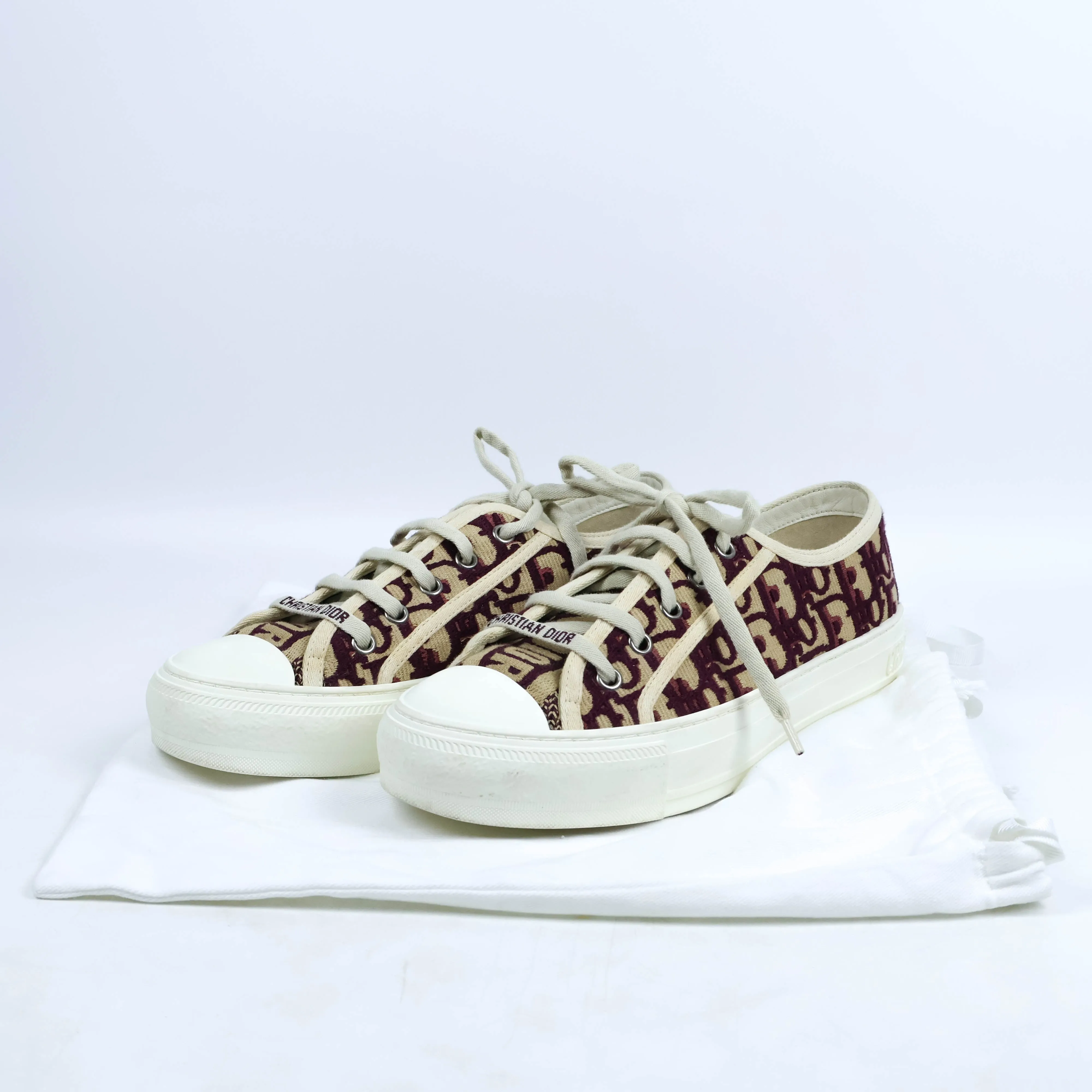 Christian Dior Sneakers Oblique Burgundy
