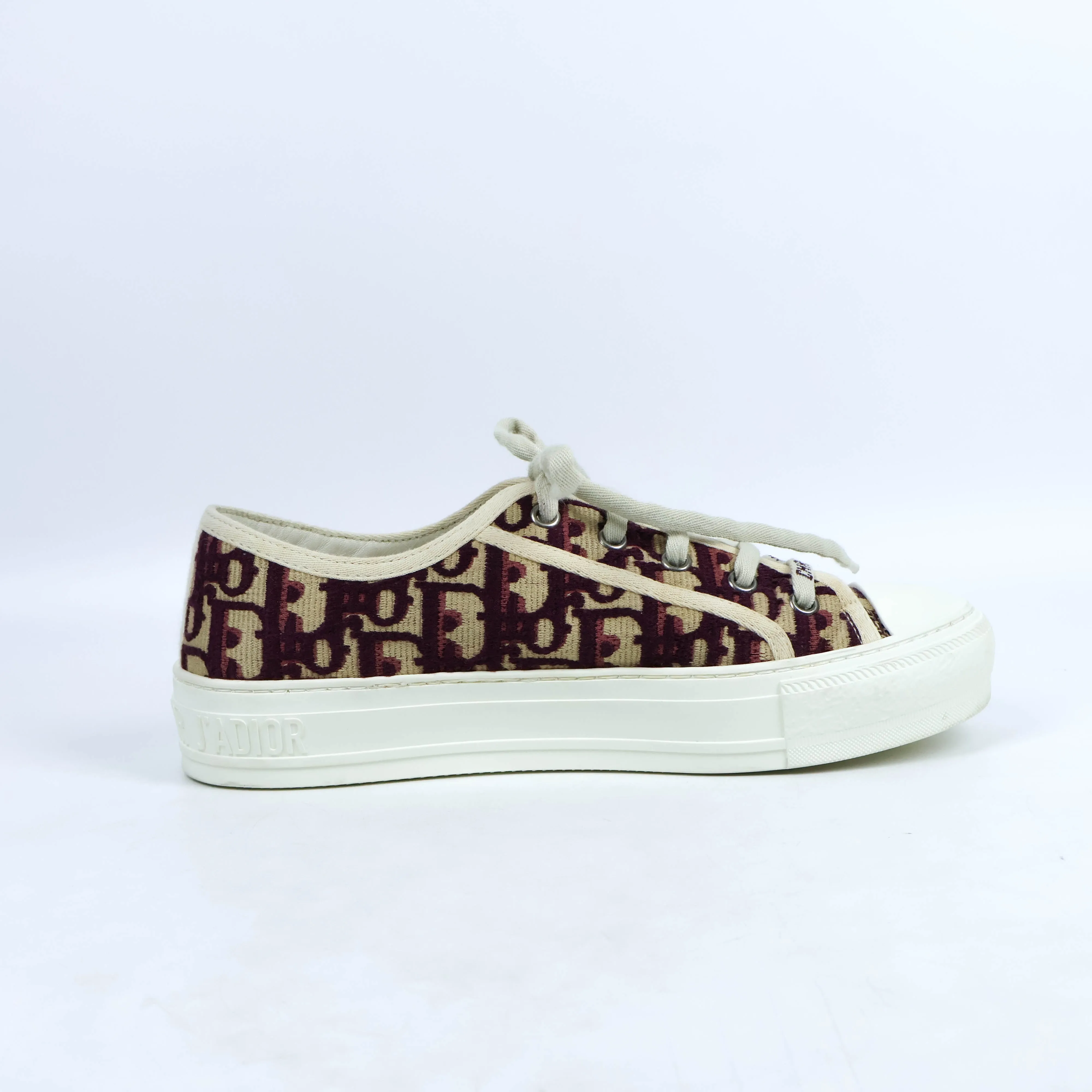 Christian Dior Sneakers Oblique Burgundy