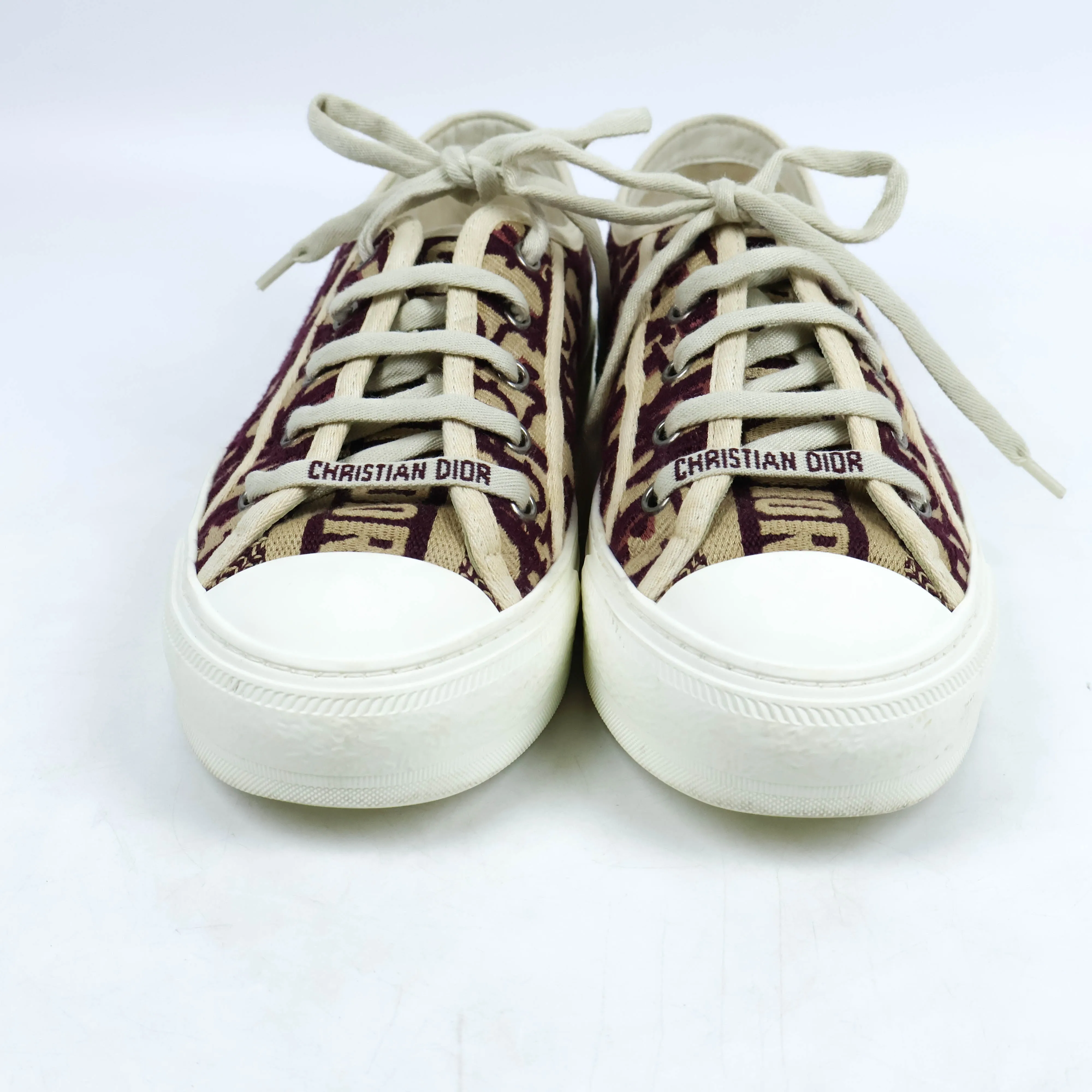 Christian Dior Sneakers Oblique Burgundy