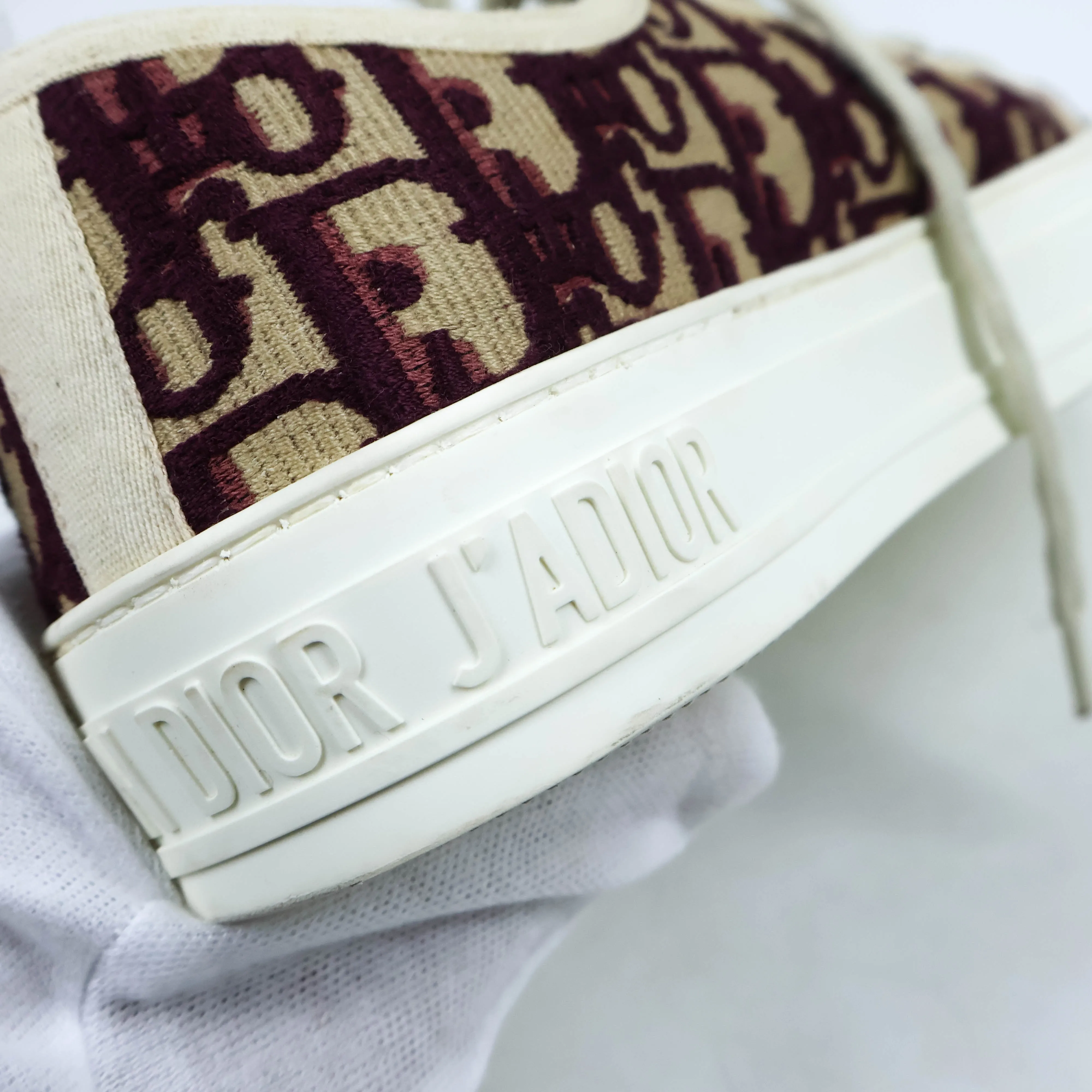 Christian Dior Sneakers Oblique Burgundy