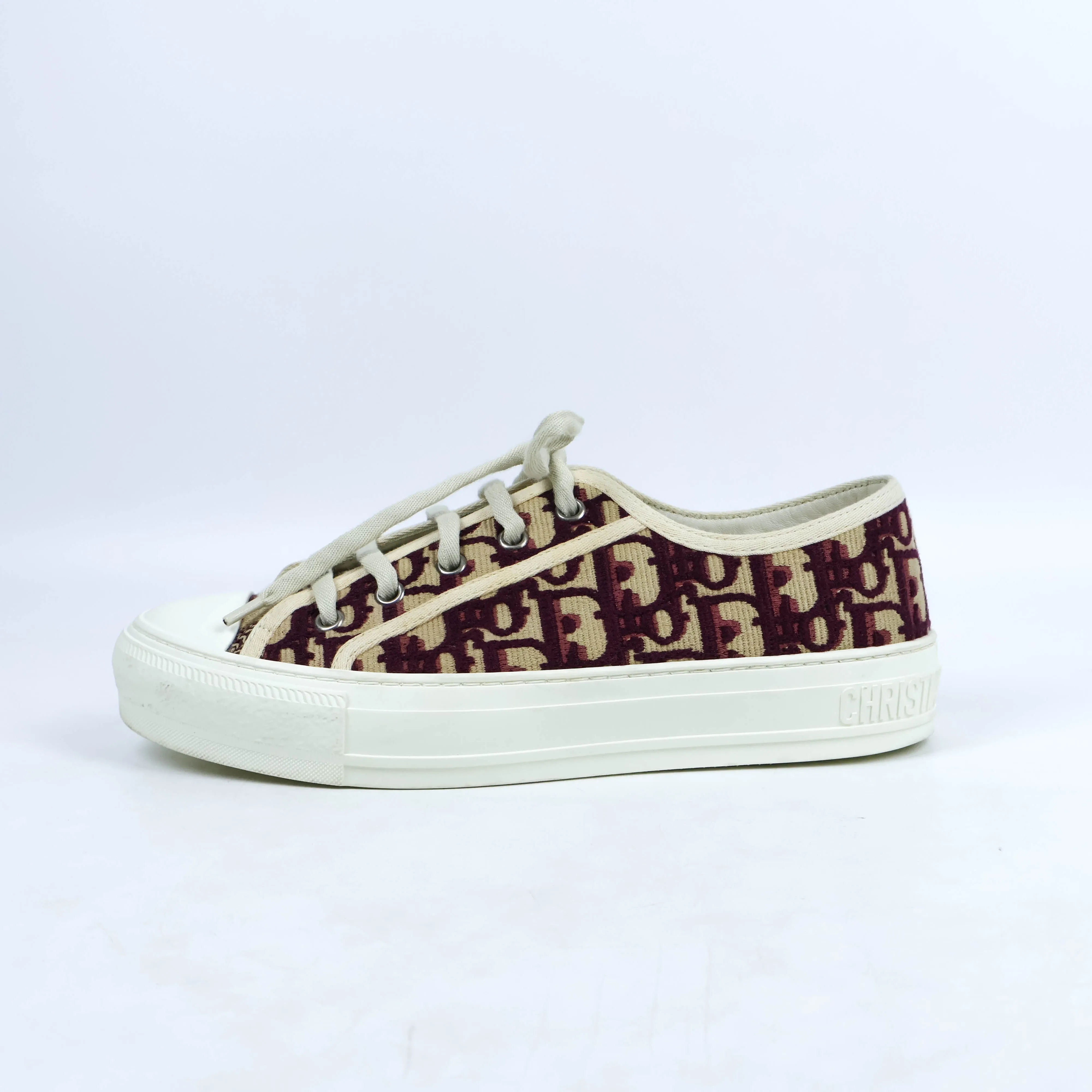 Christian Dior Sneakers Oblique Burgundy