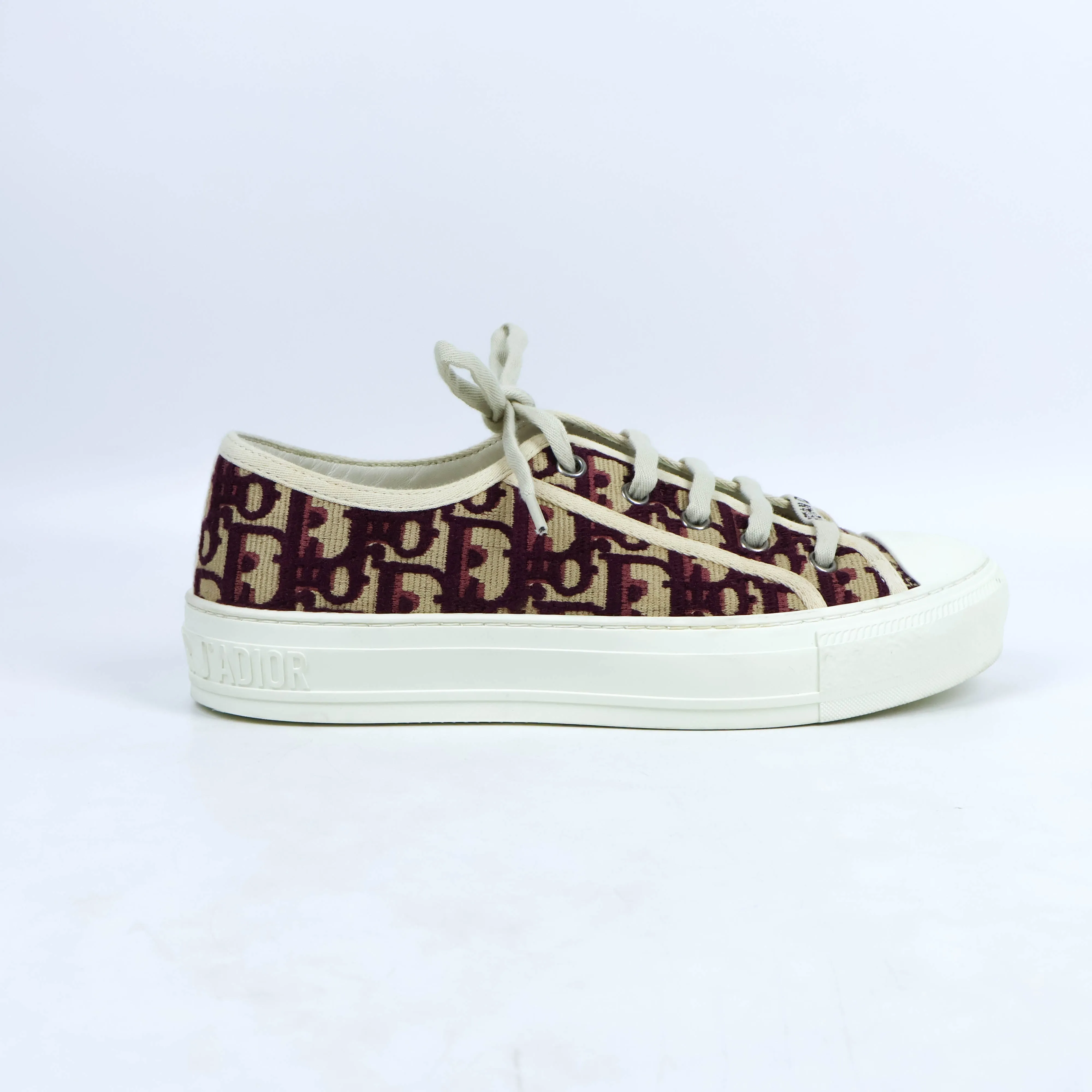 Christian Dior Sneakers Oblique Burgundy