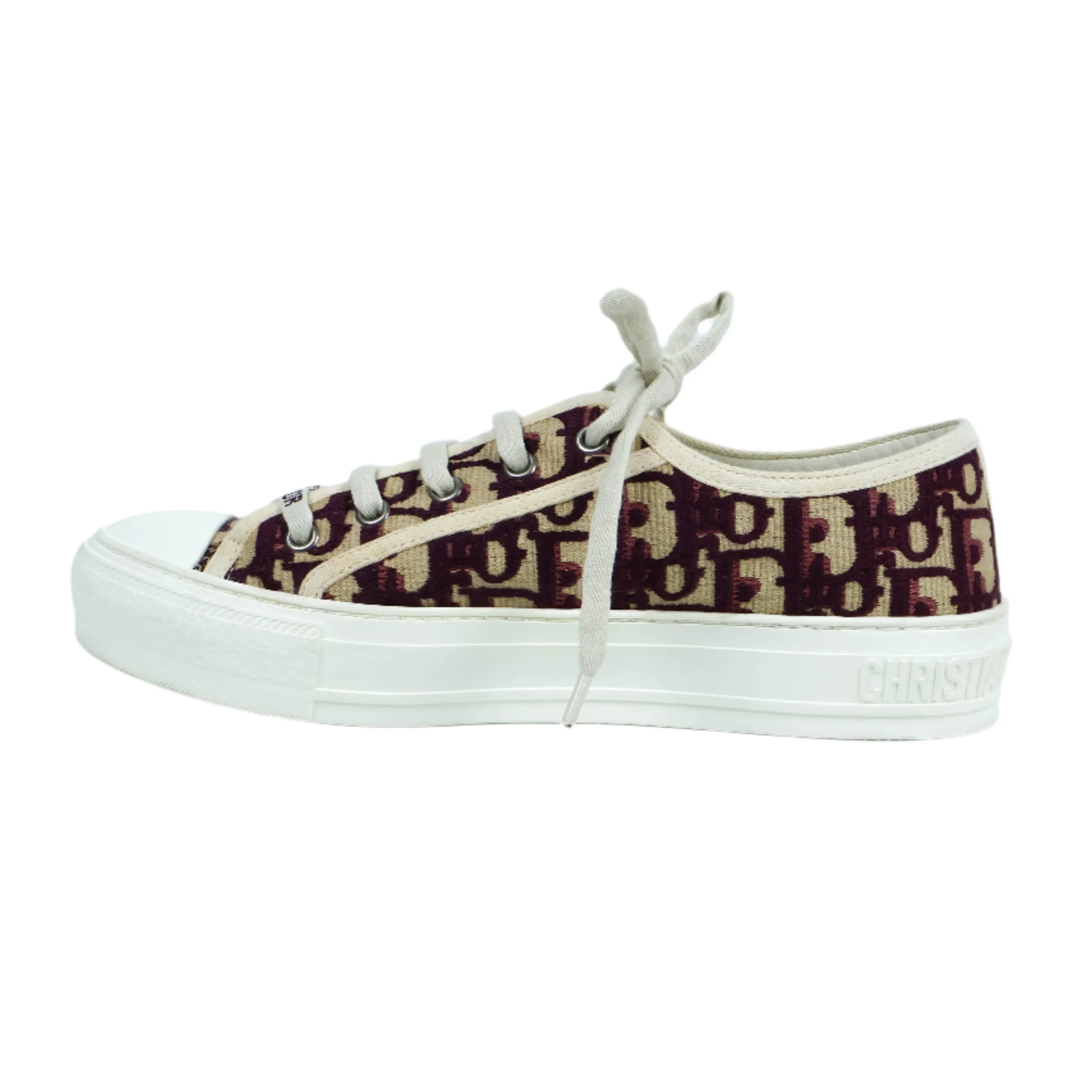Christian Dior Sneakers Oblique Burgundy