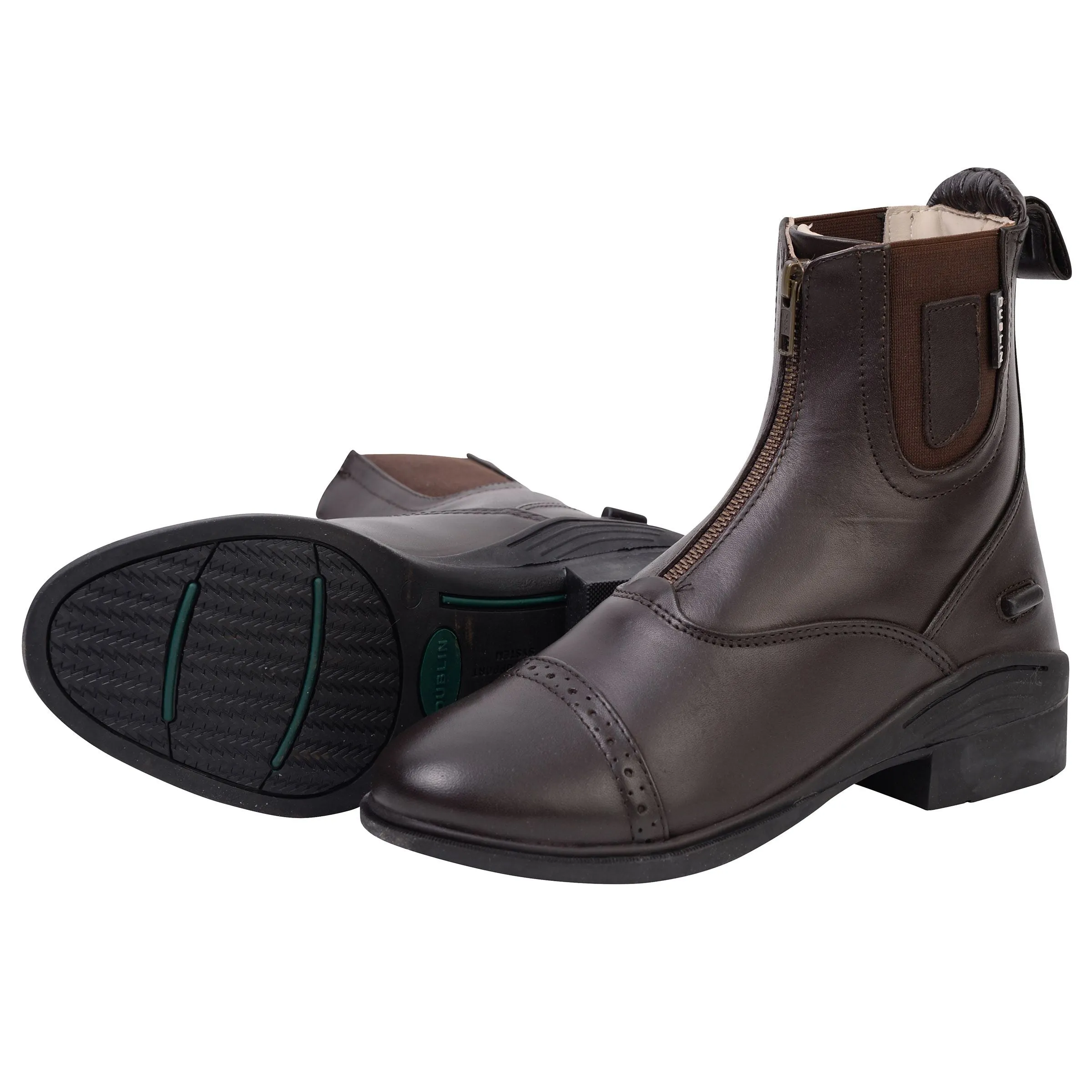 Dublin Evolution Zip Paddock Boot Brown