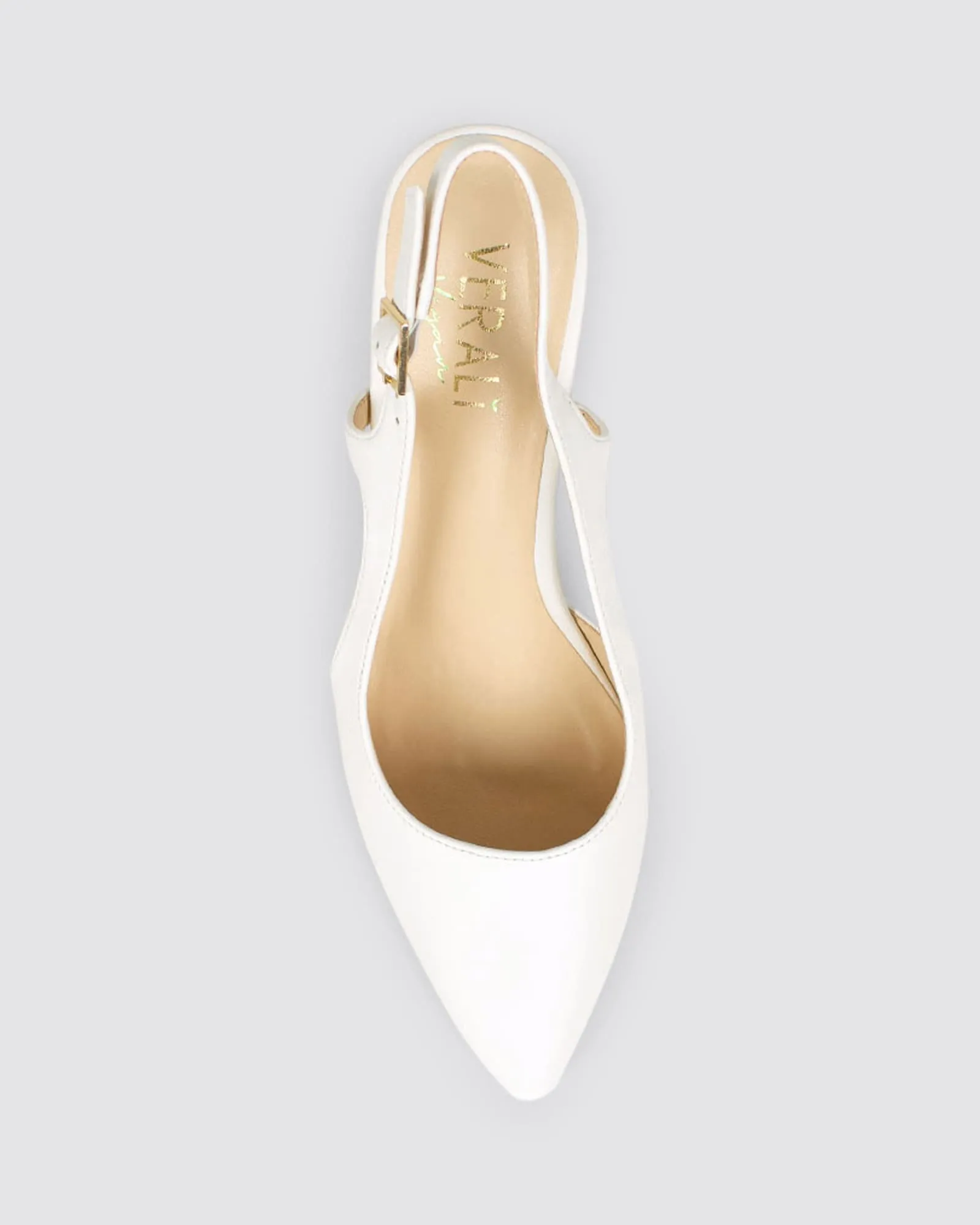 ENRIQUE SLINGBACK HEELS WHITE