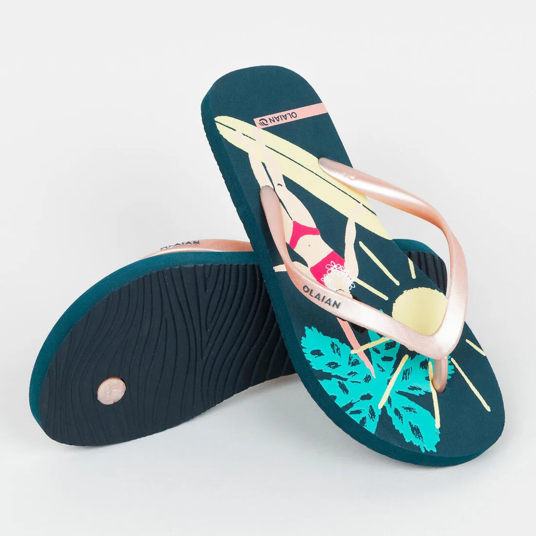 Girls' Flip-Flops - 120 Miu