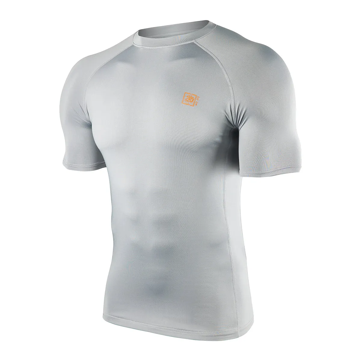 HUGE SPORTS UPF50  Men’s Short Sleeve Rash Guard  - Gray