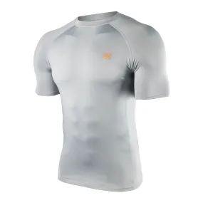 HUGE SPORTS UPF50  Men’s Short Sleeve Rash Guard  - Gray