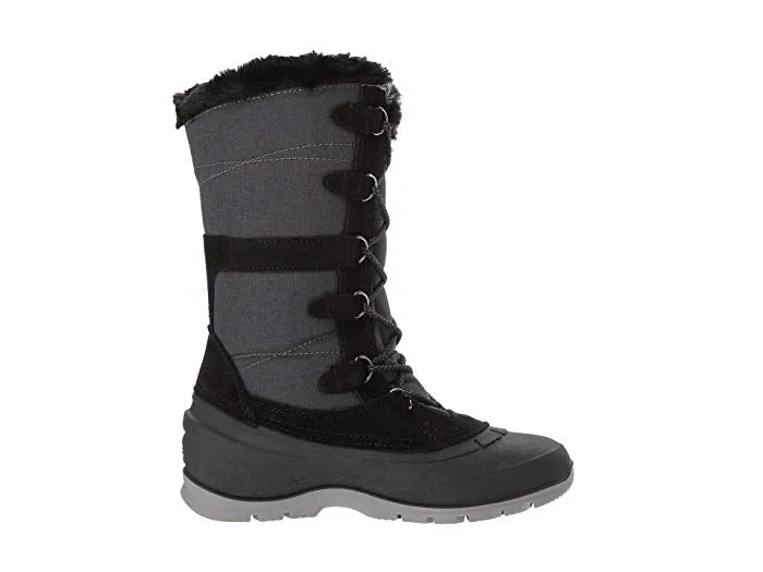 Kamik Women's Snovalley2 Snow Boot (6, BLACK)