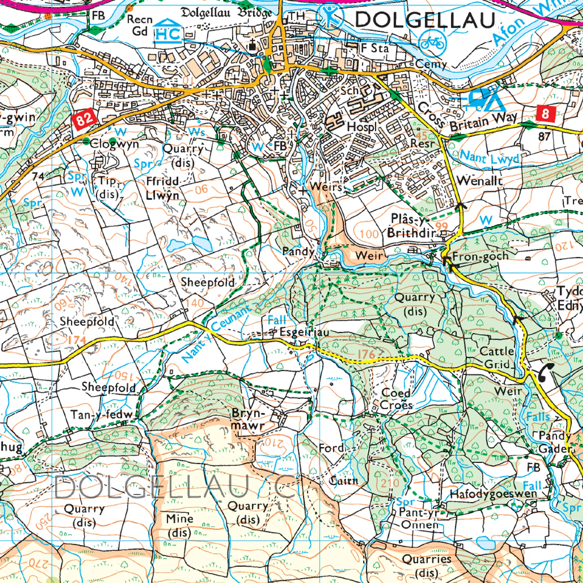 Ordnance Survey Explorer OL23 Map Cadair Idris &  Llyn Tegid (Bala Lake)