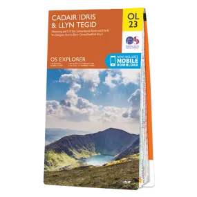 Ordnance Survey Explorer OL23 Map Cadair Idris &  Llyn Tegid (Bala Lake)