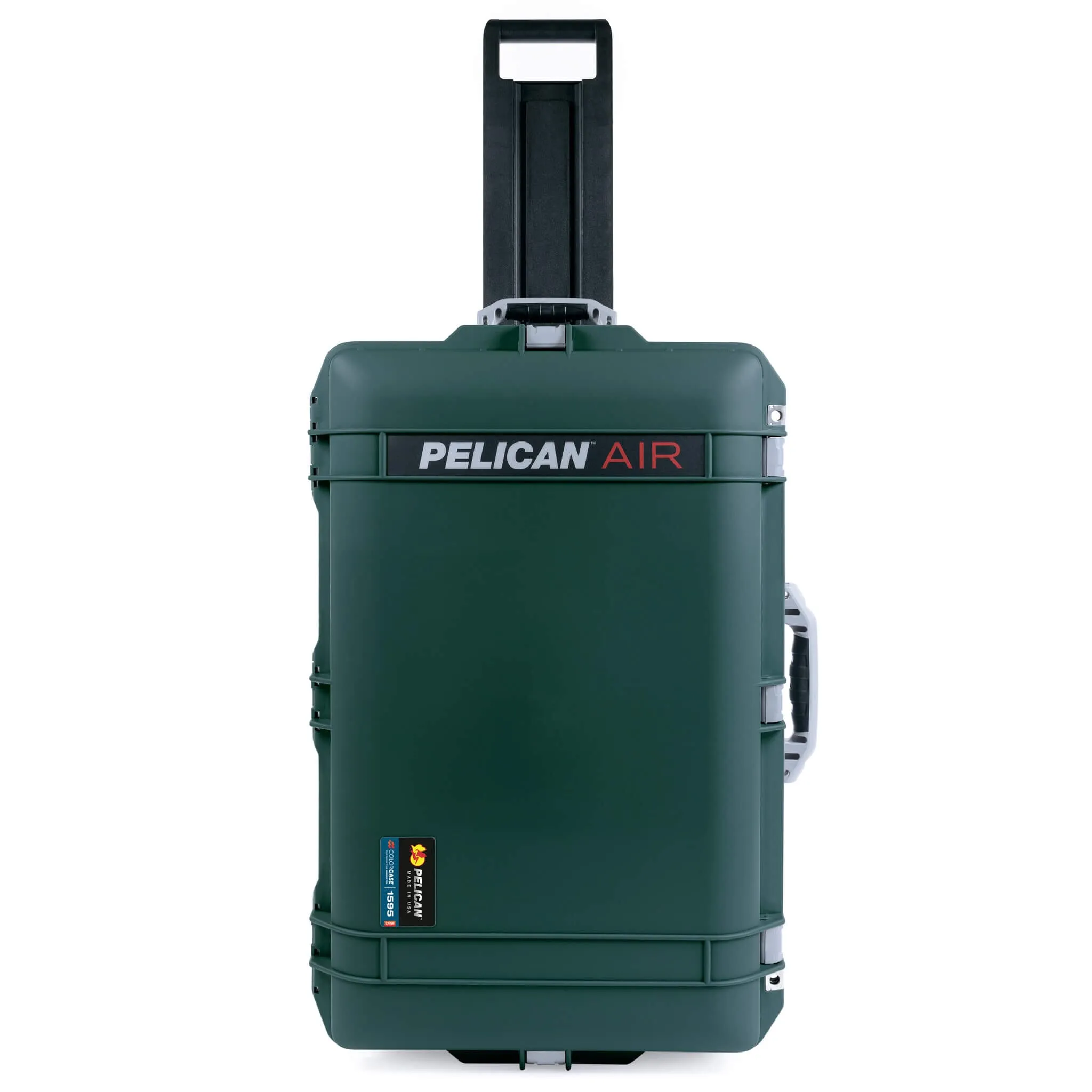 Pelican 1595 Air Case, Trekking Green with Silver Handles & Latches