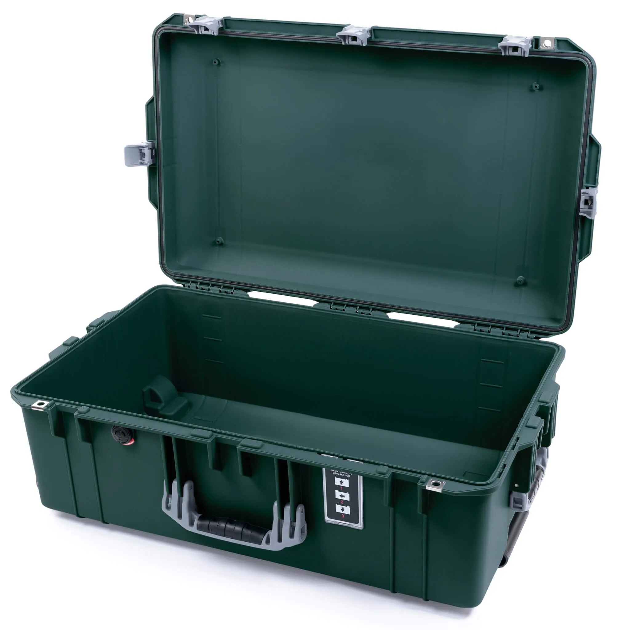 Pelican 1595 Air Case, Trekking Green with Silver Handles & Latches