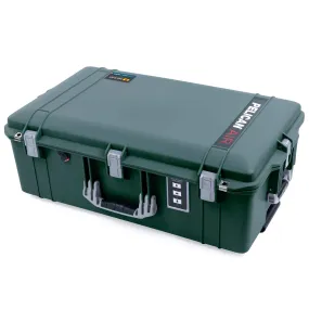 Pelican 1595 Air Case, Trekking Green with Silver Handles & Latches