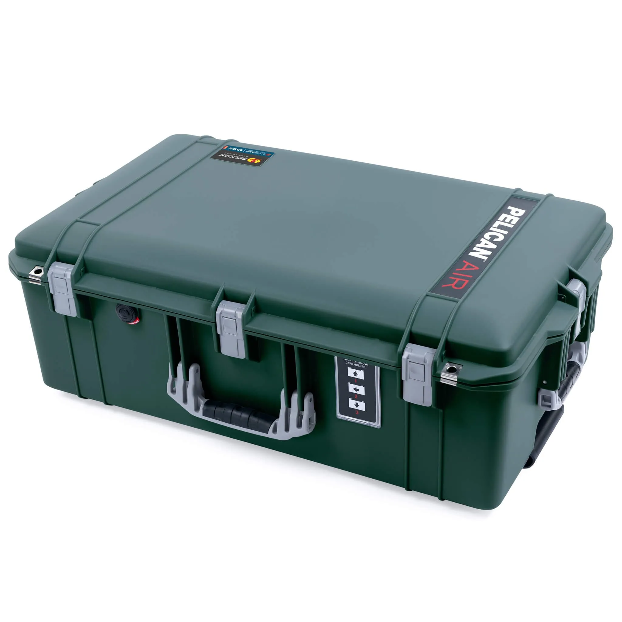 Pelican 1595 Air Case, Trekking Green with Silver Handles & Latches