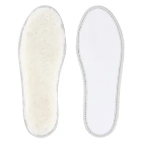 riemot Sheepskin Insoles for Men Women and Kids, White Wide, Super Thick Premium Lambswool Insoles for Wellies Slippers Boots
