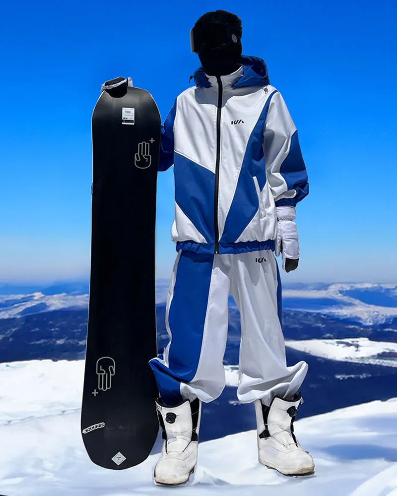 Ski Wear Patchwork Unisex Ski Jacket&Pants Suit