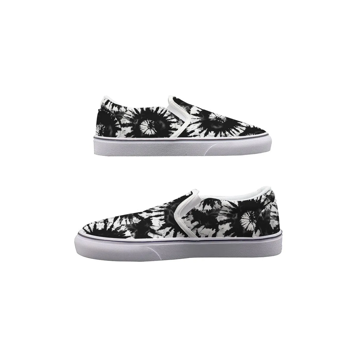 Tie Dye Themed Men's Slip On Sneakers
